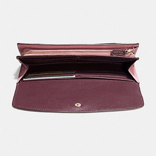 Coach Slim Envelope Long Wallet In Geometric Colorblock 56492 