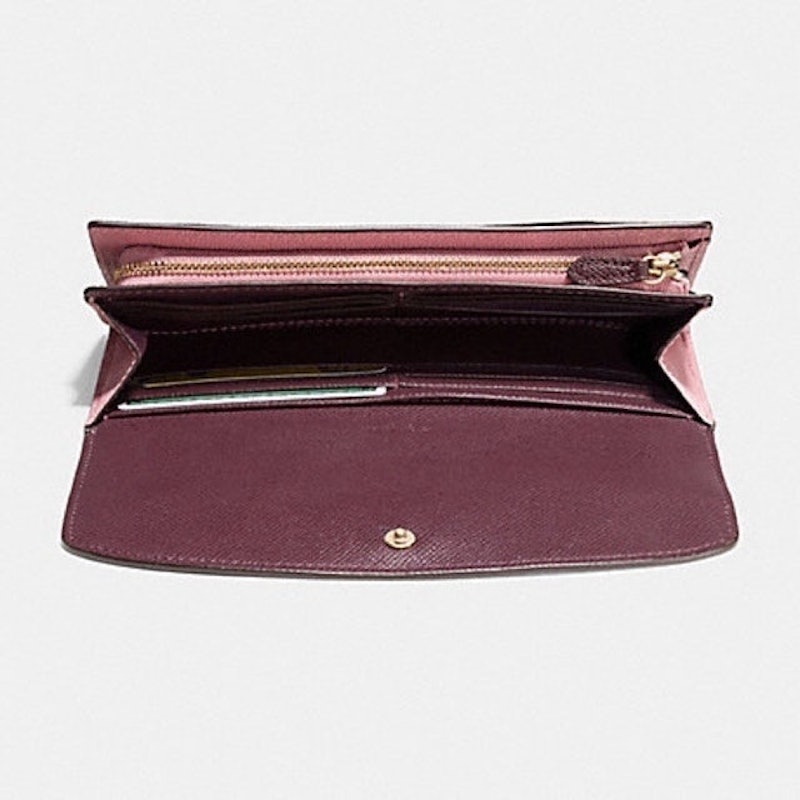 Slim Envelope Long Wallet In Geometric Colorblock 2