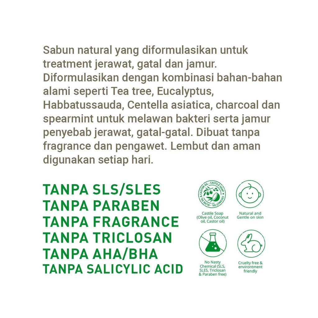 Kun Anta Indonesia Kun Anta! Acne Herbal Solution Castile Soap