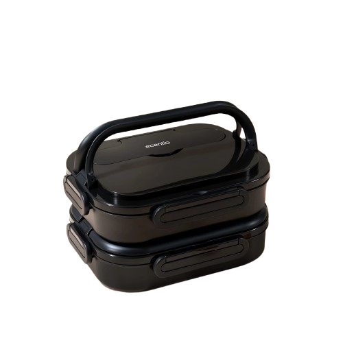 Ecentio Lunch Box Stainless Steel Anti Tumpah Set Tas Bekal