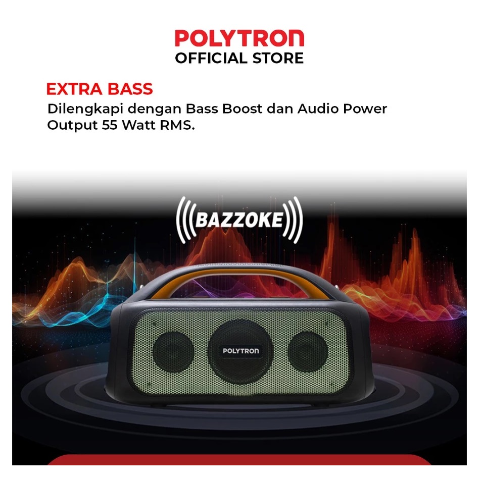Hartono Istana Teknologi Polytron Partymax Portable Bluetooth Speaker  PPS 4PH12 