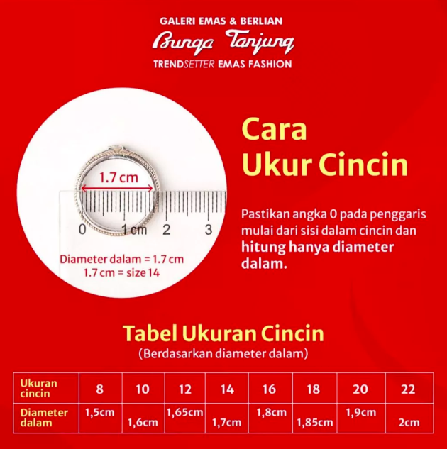 Bunga Tanjung Gold Cincin Brisia Rose Gold