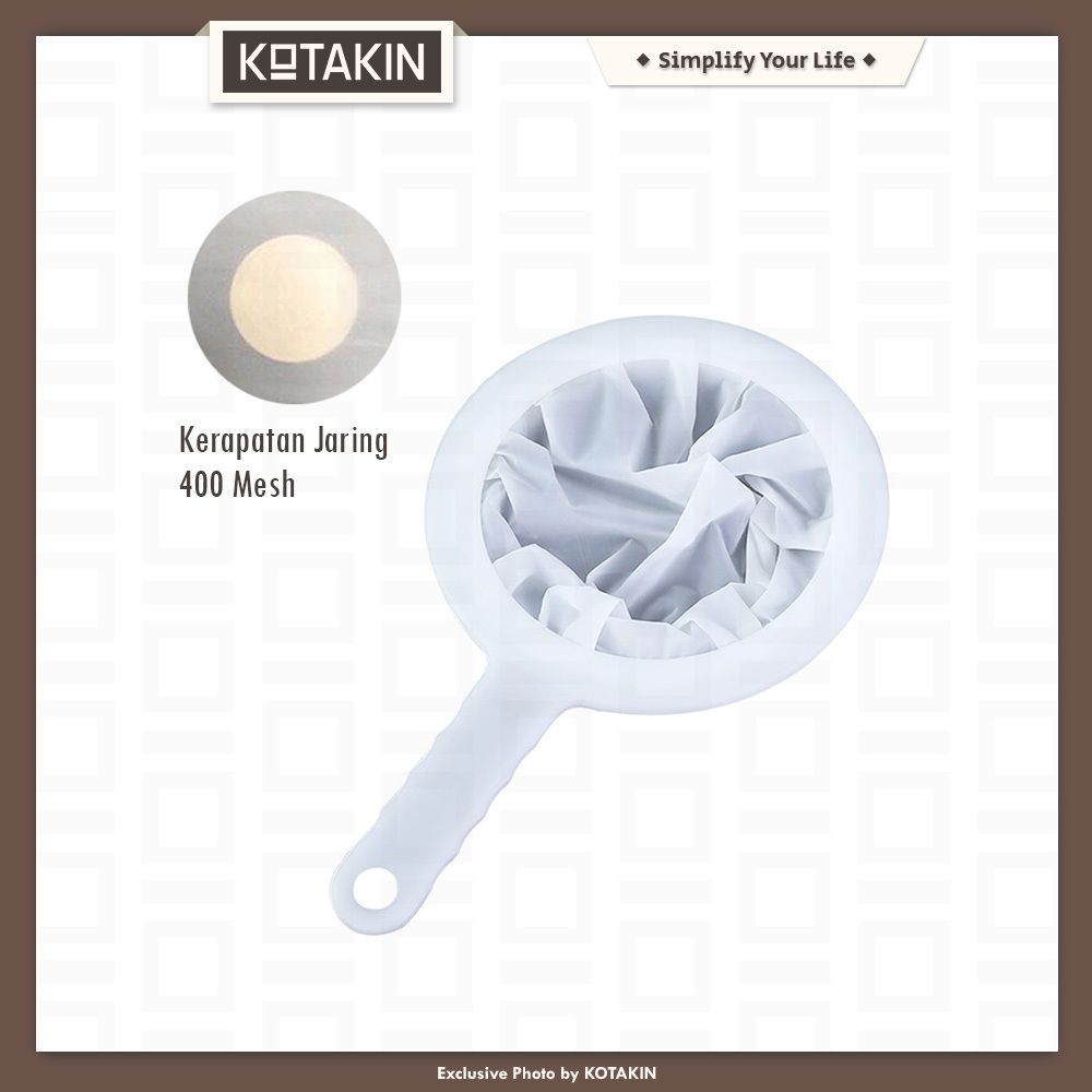 KOTAKIN Saringan Kain Nilon 400 Mesh