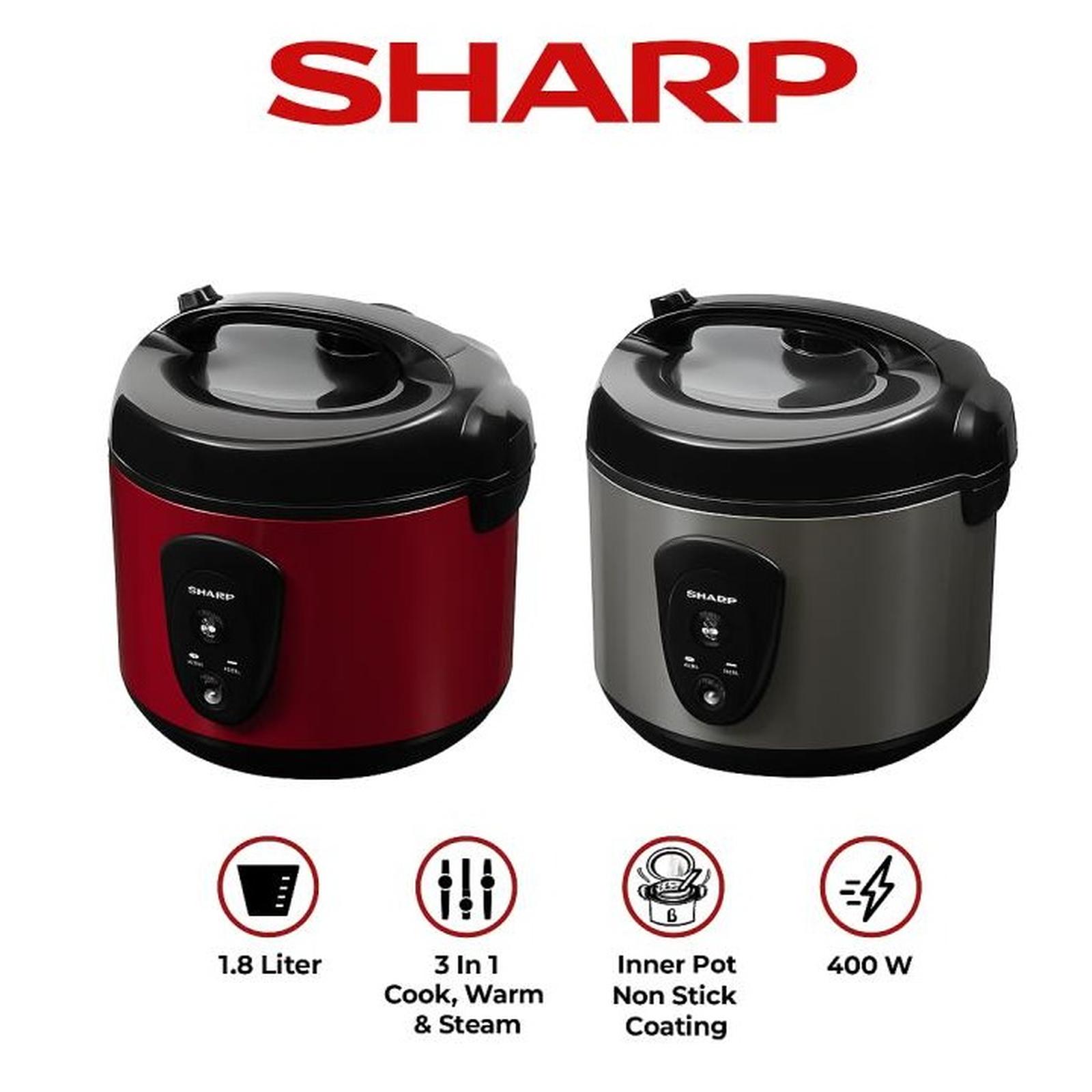 SHARP Rice Cooker KS-N18MG-SL/RD