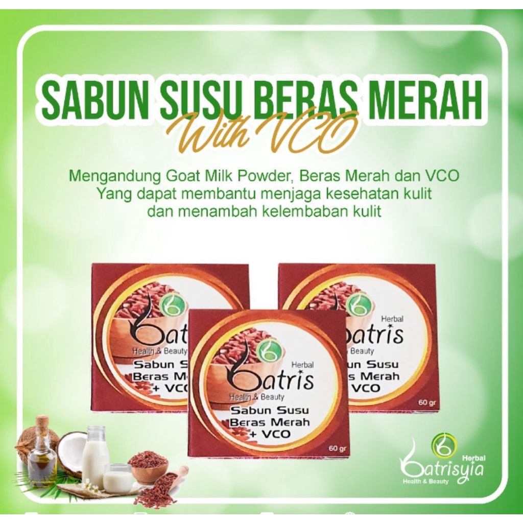 Batrisyia Herbal Batrisyia Sabun VCO Beras Merah