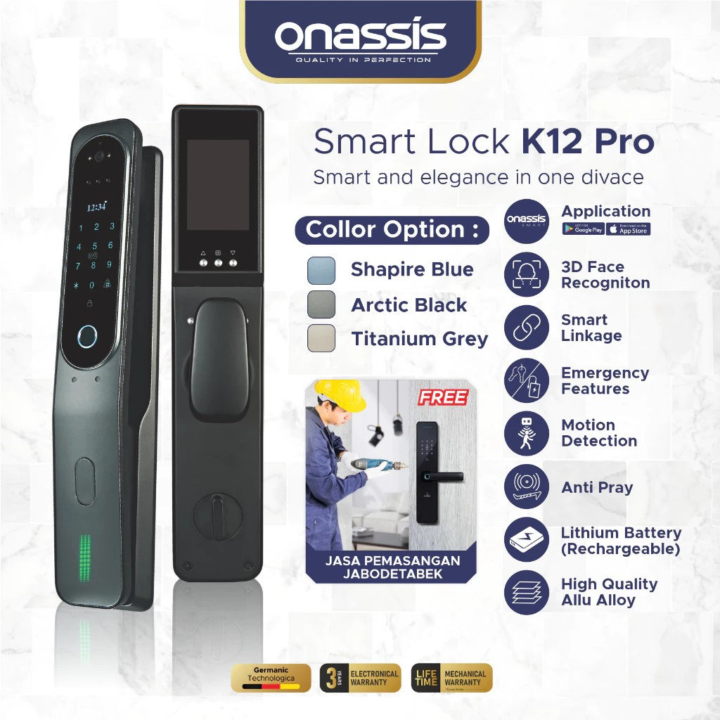 Onassis Smart Lock K12 PRO