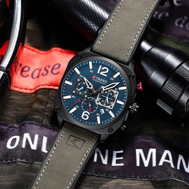 Curren Original Brand Leather Straps Wrist Watch for Men 3