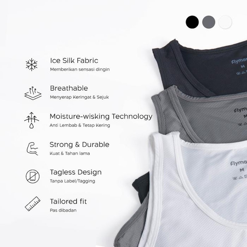 Flyman Kaos Dalam Pria Tank Top 4