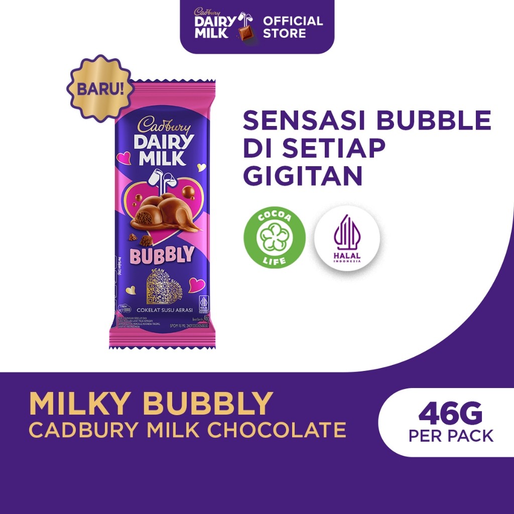 Mondelez Cadbury Dairy Milk Bubbly 