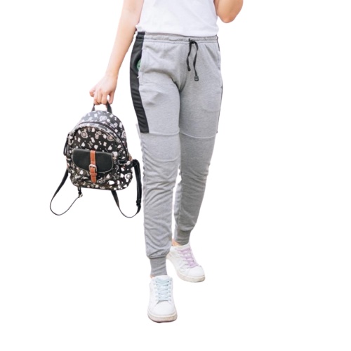 Celana Panjang Wanita Jogger Sweatpants Yong Gray