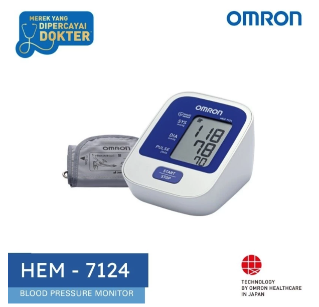 Omron Healthcare Asia Omron Automatic Blood Pressure Monitor  HEM-7124