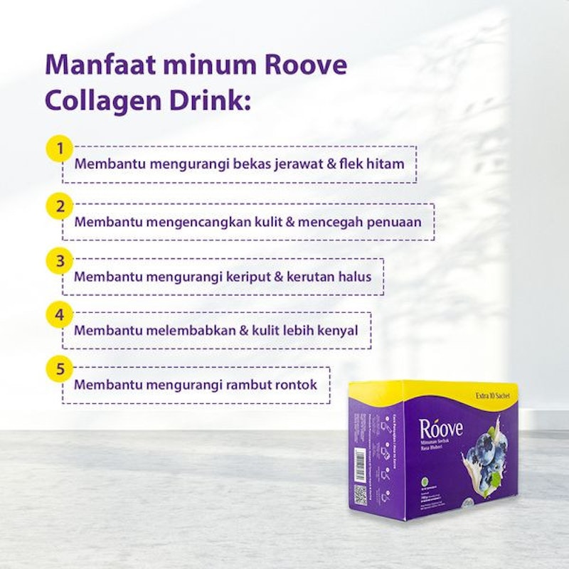 Roove Blueberry Collagen Drink 10 Sachet 3