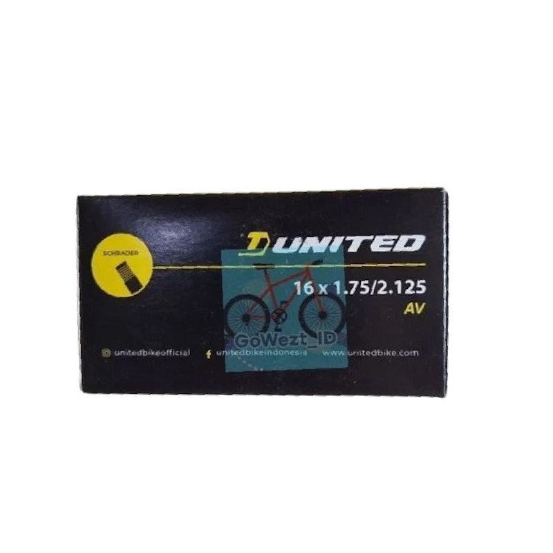 United Bicycle Tube 16 x 1.7 /2.125 1