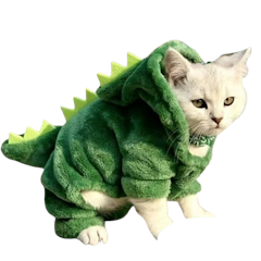 Baju Kucing Model Dinosaurus