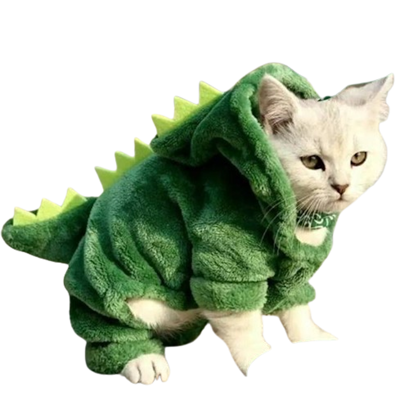 Baju Kucing Model Dinosaurus