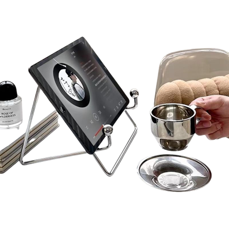 Aesthetic Pad Book Stand Stainless Steel 1