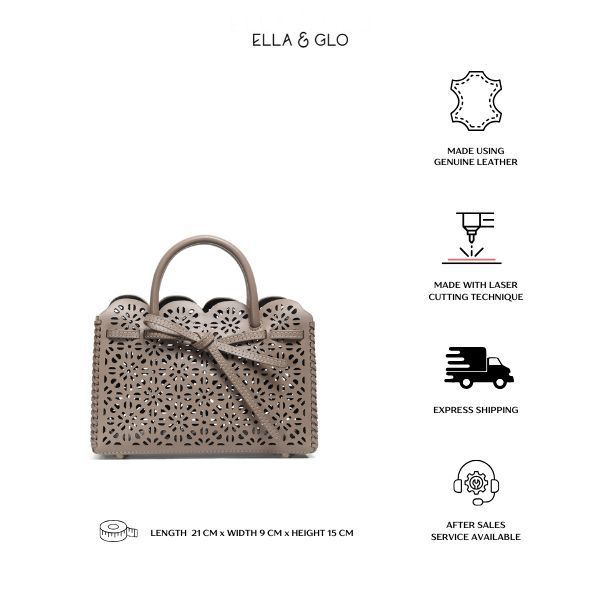 ELLA & GLO ELLA & GLO Sabrina Mini Genuine Leather Bag