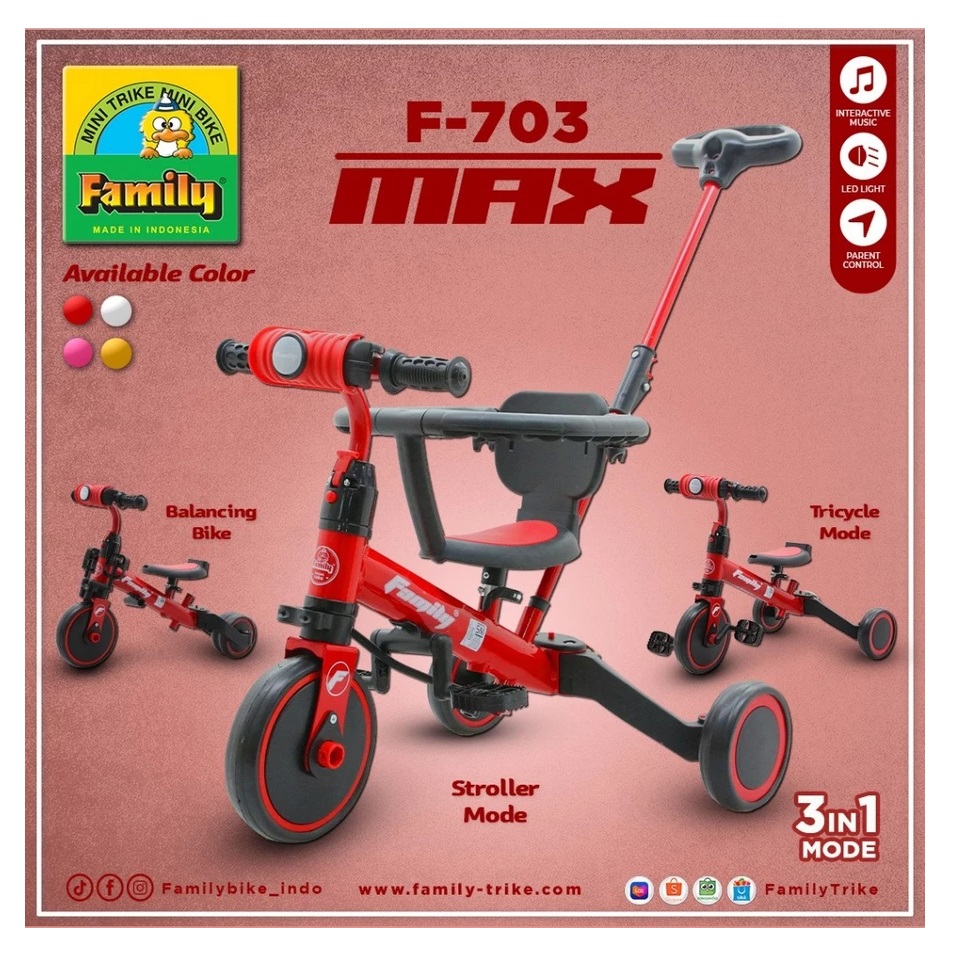 Jakarta Tunggal Citra Family Balance Bike MAX F-703
