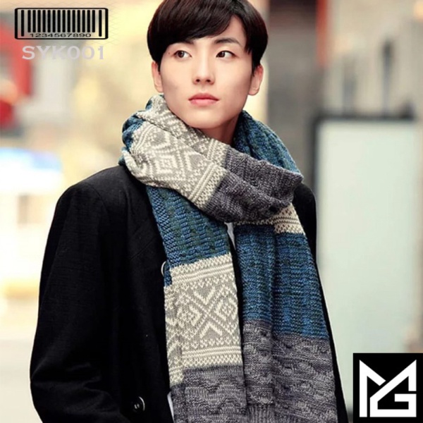  Long Acrylic Scarf Plaid