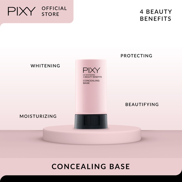 Mandom Indonesia PIXY Concealing Base 4 Beauty Benefits 01 Natural Beige