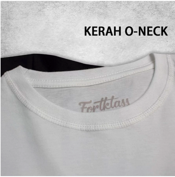  FortKlass Kaos Polos Pria Katun Combed 24s