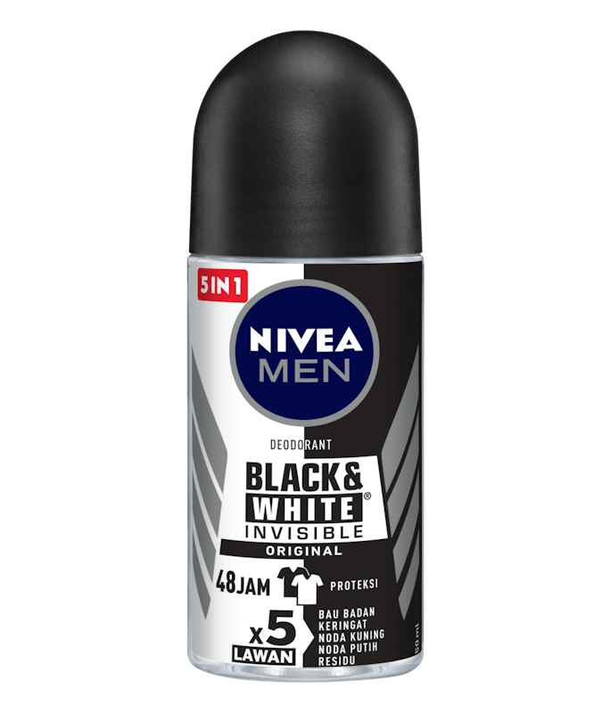 Nivea Men Black & White Invisible Original Deodorant Roll-On 1