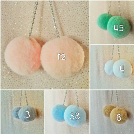  Anting Pompom Hijab Extra Small