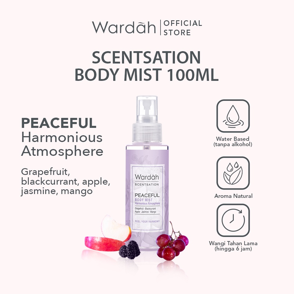 Wardah Wardah Scentsation Body Mist Peaceful