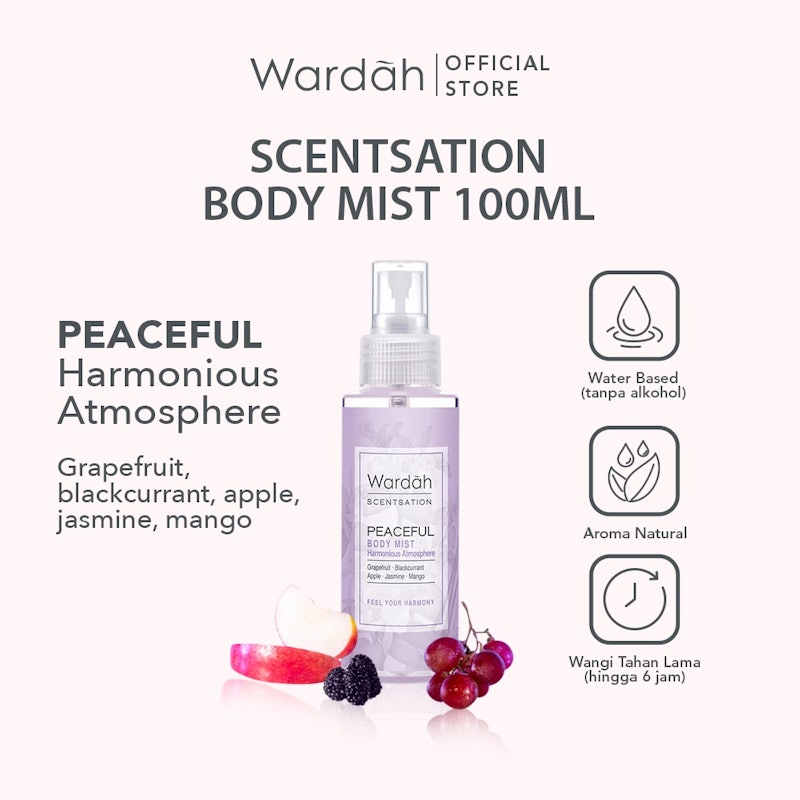 Wardah Scentsation Body Mist Peaceful 2