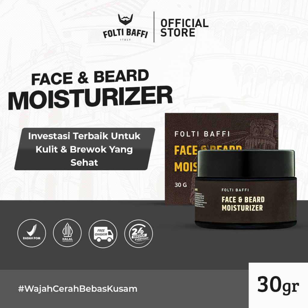 Folti Baffi Folti Baffi Face and Beard Moisturizer 
