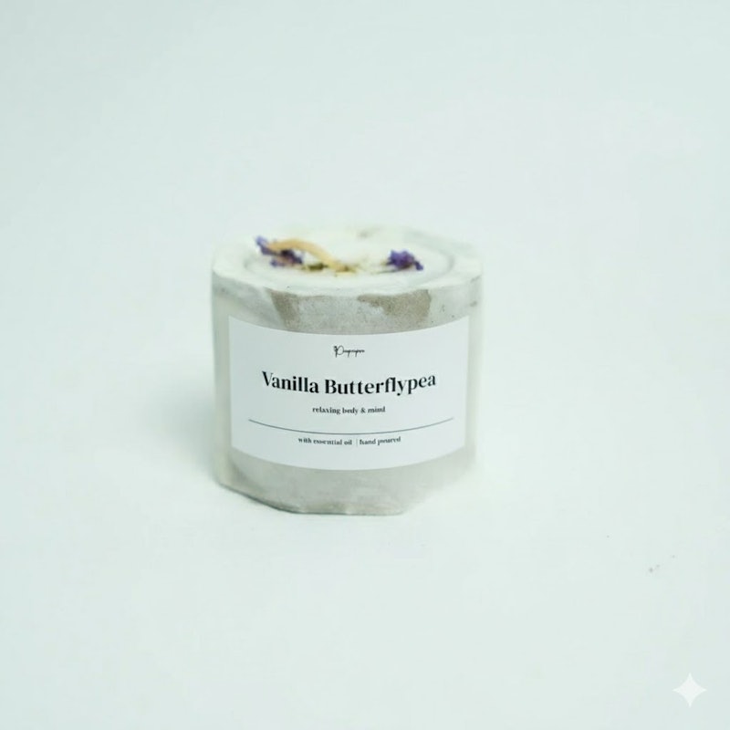 Poupeepou Industrial Scented Candle Vanilla Butterflypea 2