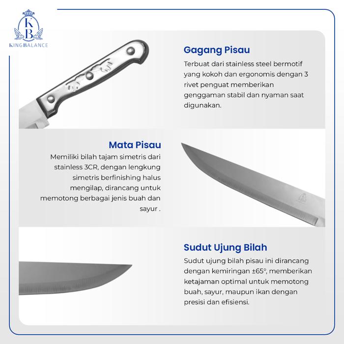 King Balance Pisau Stainless Steel Serbaguna 2