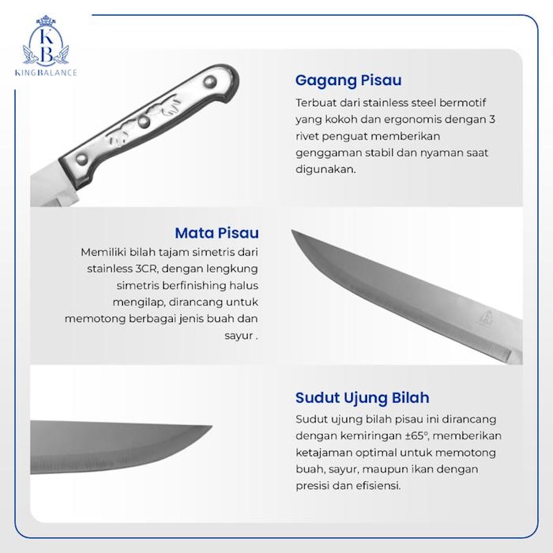 King Balance Pisau Stainless Steel Serbaguna 2
