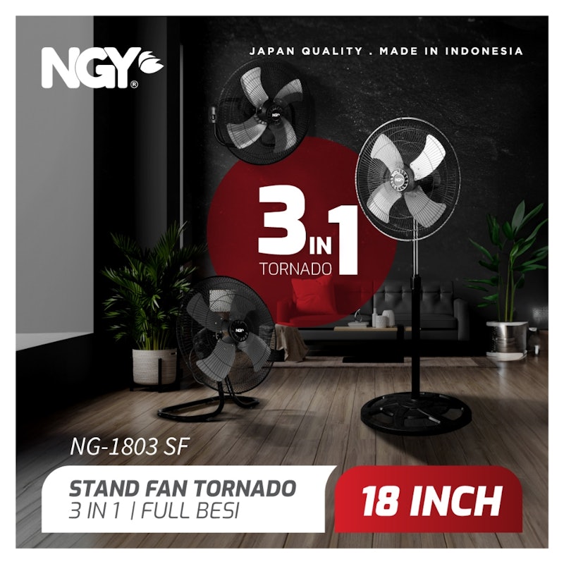 Nagoya Stand Fan Tornado 3-in-1 18 inch 2