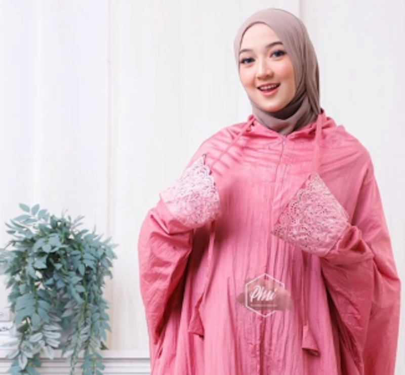 Pusat Mukena Indonesia Mukena Dewasa Travelling Jumbo 2in1 Abaya Safira 3