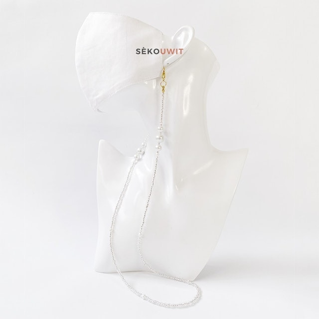 Sekouwit Dianella Tali Kalung Masker dan Kacamata - Mutiara 