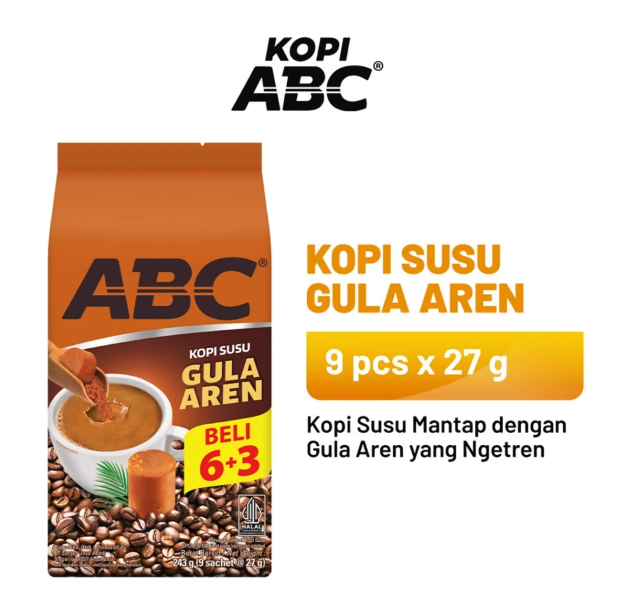 Santos Jaya Abadi ABC Kopi Susu Gula Aren
