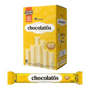 Garudafood Chocolatos White Wafer Stick Sweet Cheese