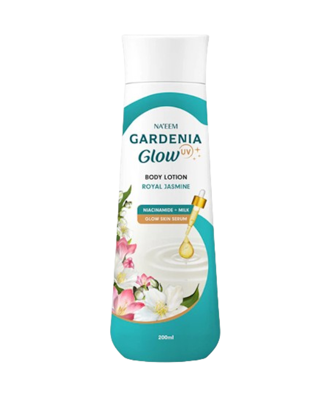 Na'eem Gardenia Glow Body Lotion Royal Jasmine 1