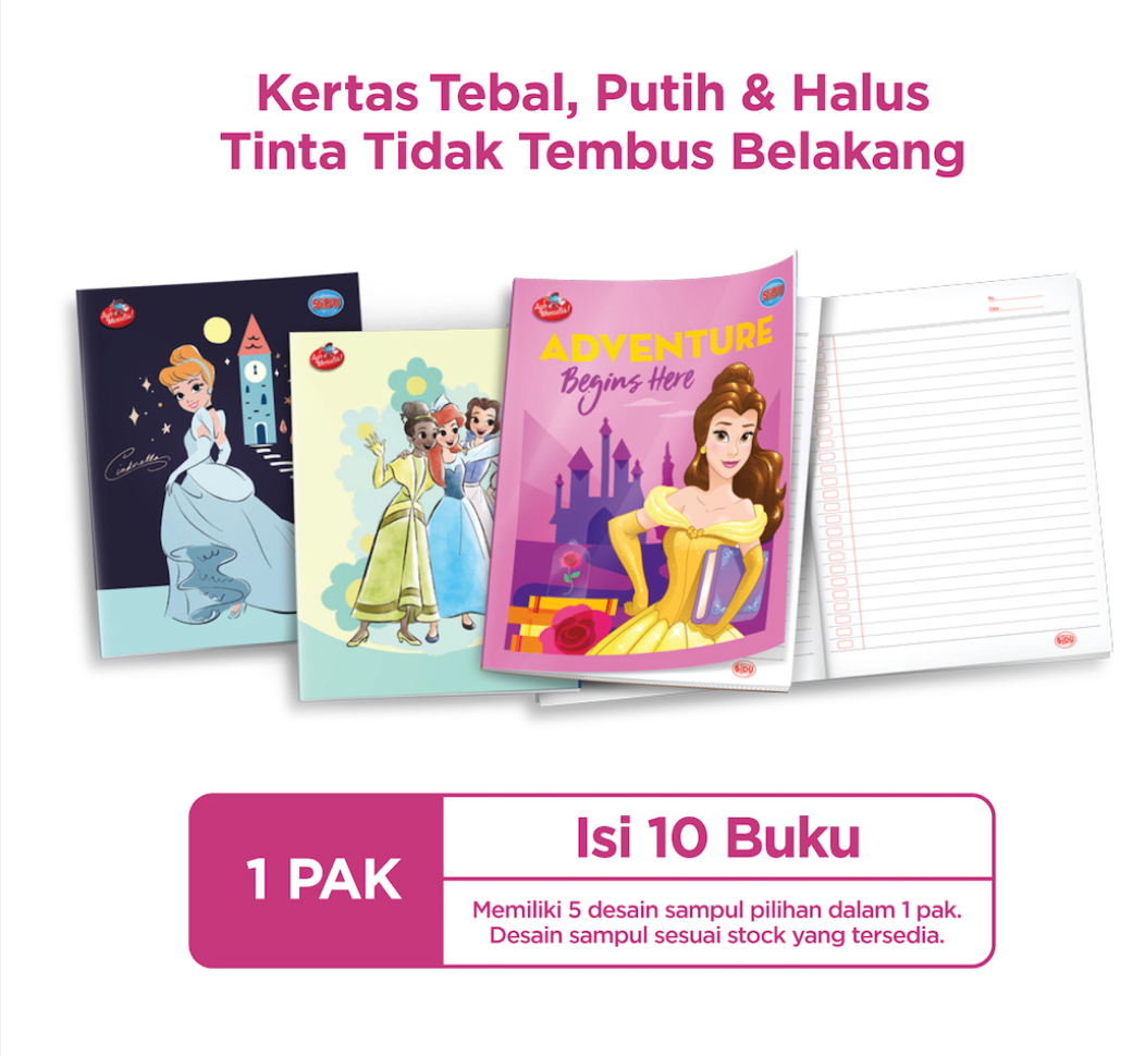 SiDU  Buku Tulis Disney Princess