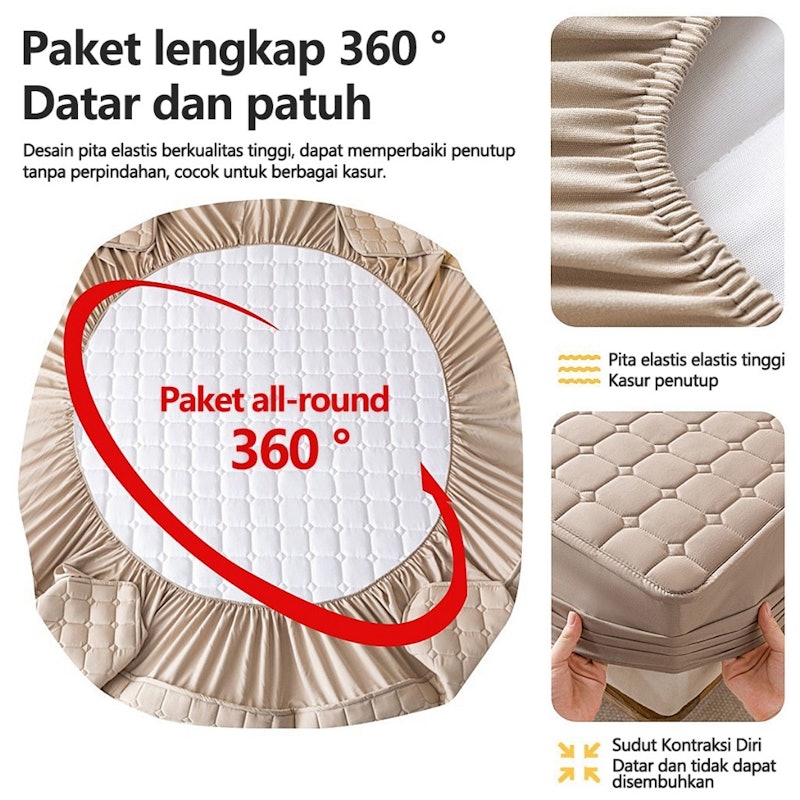 Sunfay Sprei Waterproof Anti Ompol Bamboo Shield 5