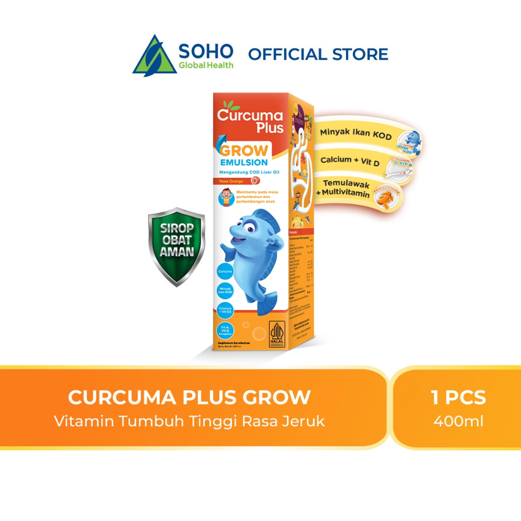 Soho Global Health Curcuma Plus Grow Emulsion