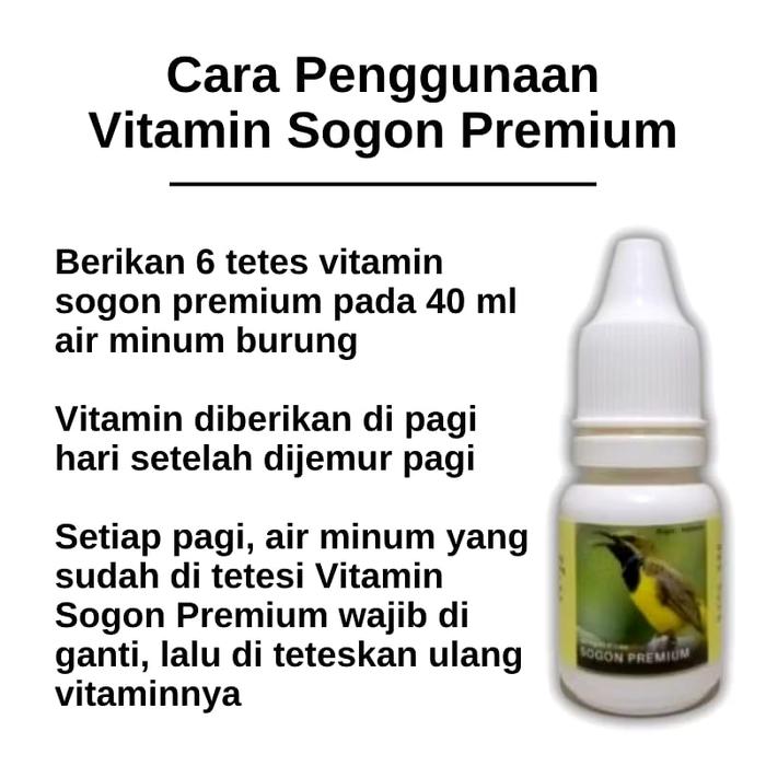  Sogon Vitamin Burung Premium