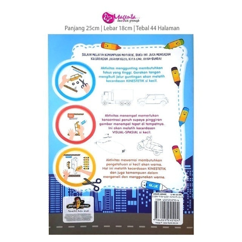 Fun & Simple Menggunting, Mewarnai, dan Menempel Kendaraan & Transportasi 2