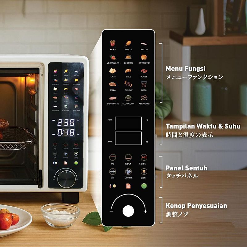 Idealife Makmur Idealife Multi Function Oven MO-3801