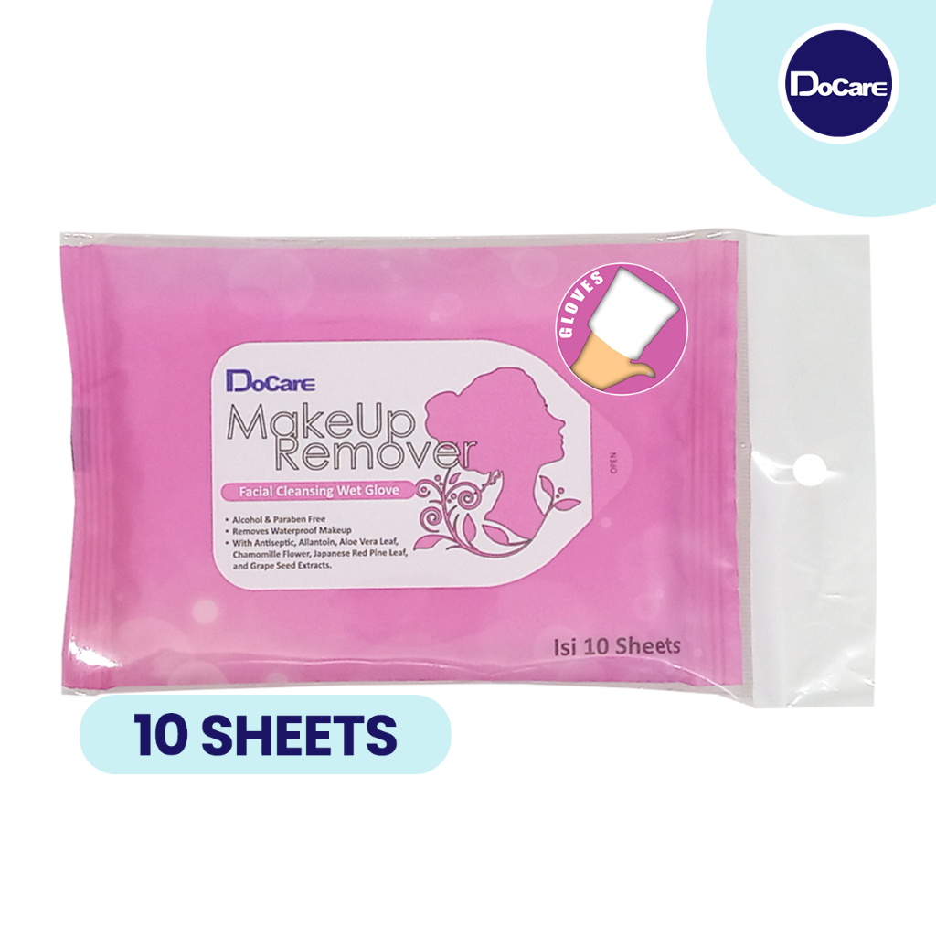 Docare Laras Indonesia DoCare Makeup Remover Facial Cleansing Wet Glove
