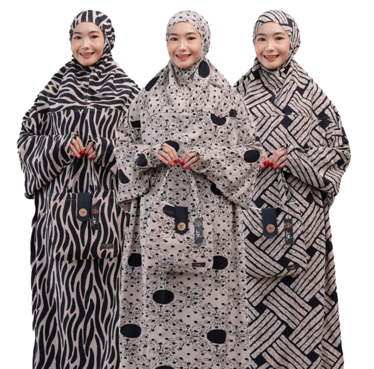  NurHD Hadramaut Mukena Terusan Syari Milo