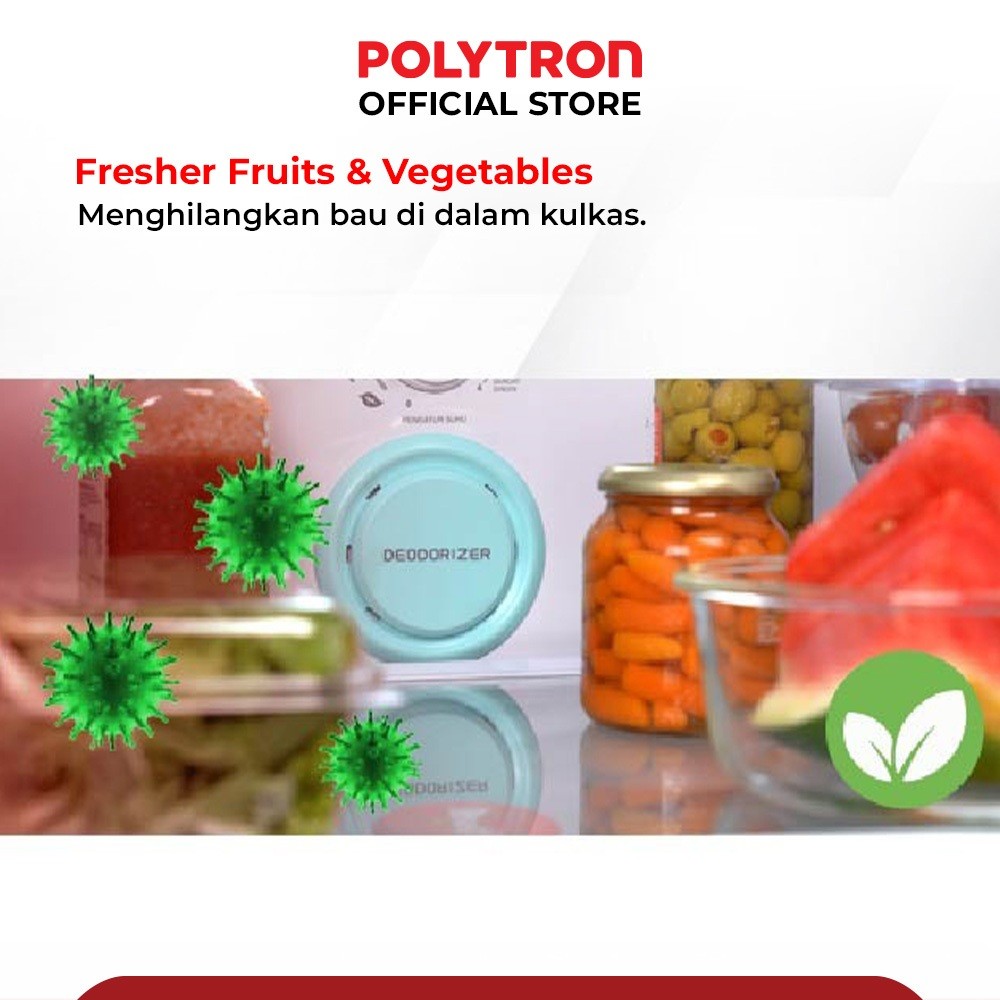 Hartono Istana Teknologi Polytron Kulkas 2 Pintu Belleza Jumbo Inverter 240 Liter   PRW 25VX