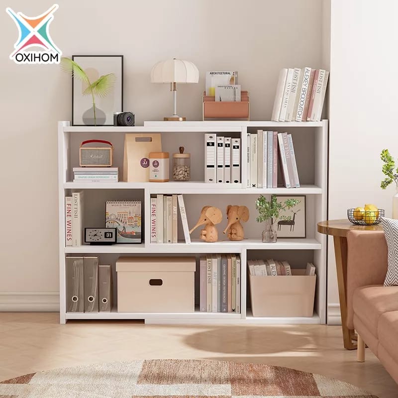 Oxihom Lemari Kayu Pajangan Lipat Sudut