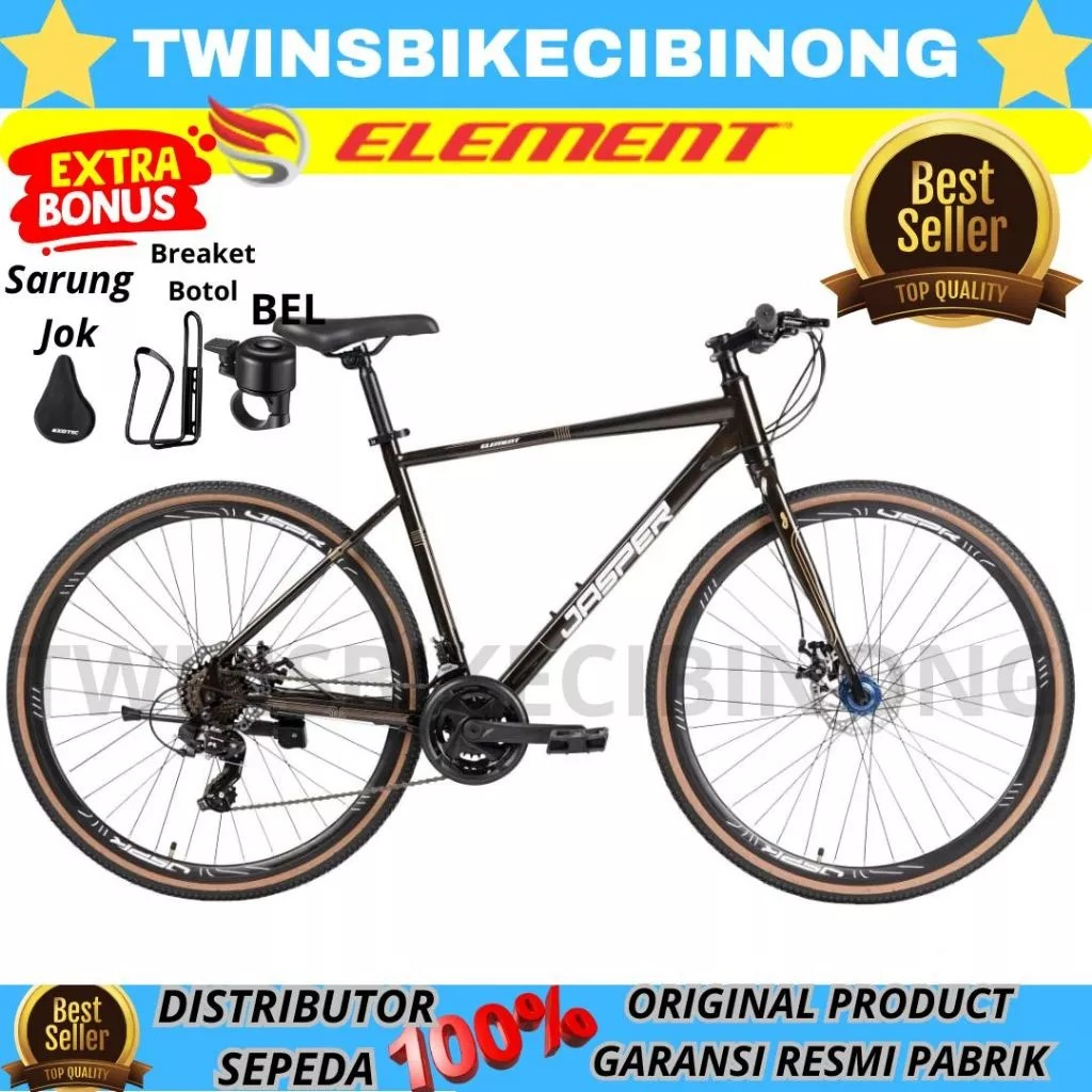 Roda Maju Bahagia ELEMENT Sepeda Hybrid Jasper 24SP
